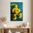 Harnek Daffodils On Teal-108505608