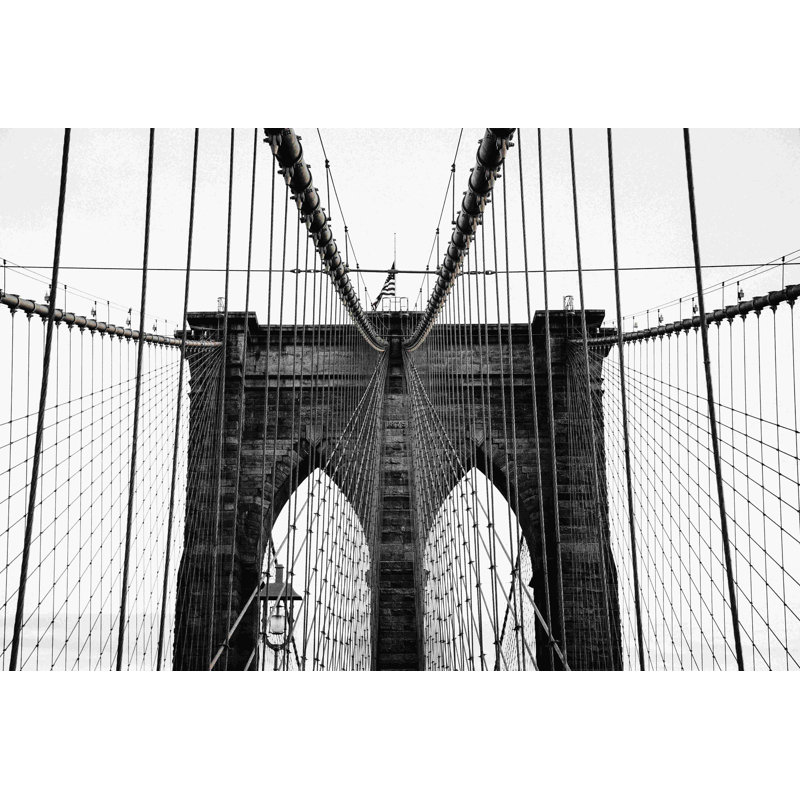 Nyc Bridge - Photographie sur toile tendue, H 8 po x l 12 po