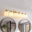 Luminaire de meuble-lavabo à 6 lumières dorées pour salle de bain, luminaire doré pour salle de bain, luminaire de style moderne en or brossé de 38 po