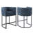 26" Upholstered Metal Barrel Counter Bar Stool-340202079-341230627