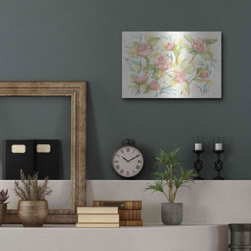 " Blush Camellias " by Chris Paschke, 12" H x 16" W