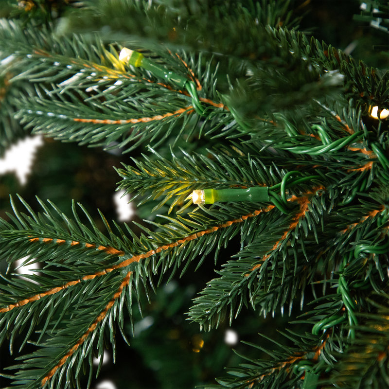 Real Touch™ Artificial Pine Christmas Tree with Lights, 6'5"