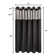 Ramjani Waffle Weave Shower Curtain With Snap in Liner, Sheer Window