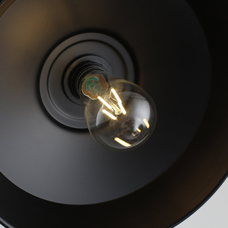 Suspension 2 lumières 11,8 po pour îlot de cuisine de style ferme, luminaire suspendu industriel noir mat, suspensions modernes