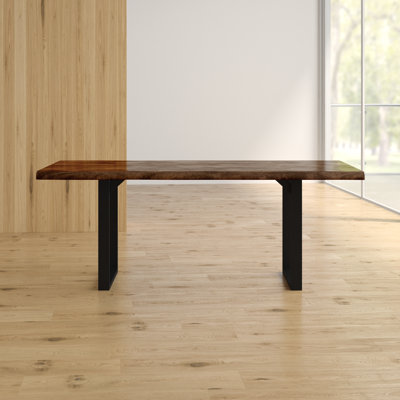 Northam Solid Wood Top Metal Base Dining Table