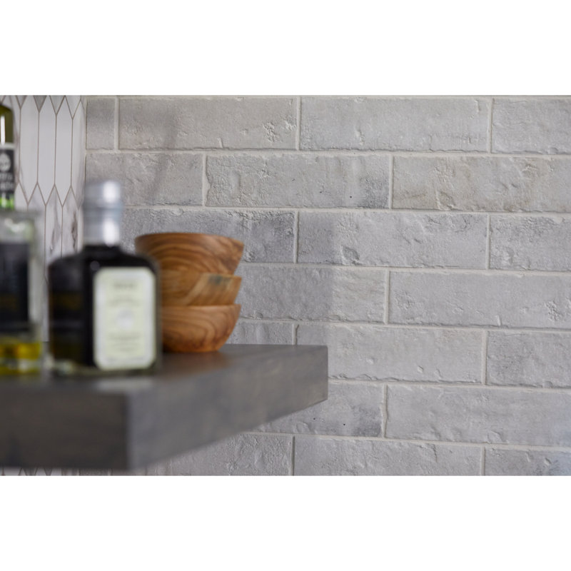 Daltile Brickwork 2 x 8 Glazed Porcelain Paver Tile (36 PC Per Carton) (4.43 SQFT Per Carton), Studio