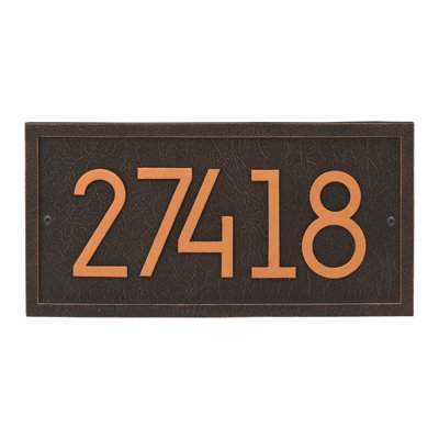Modern Address Plaque