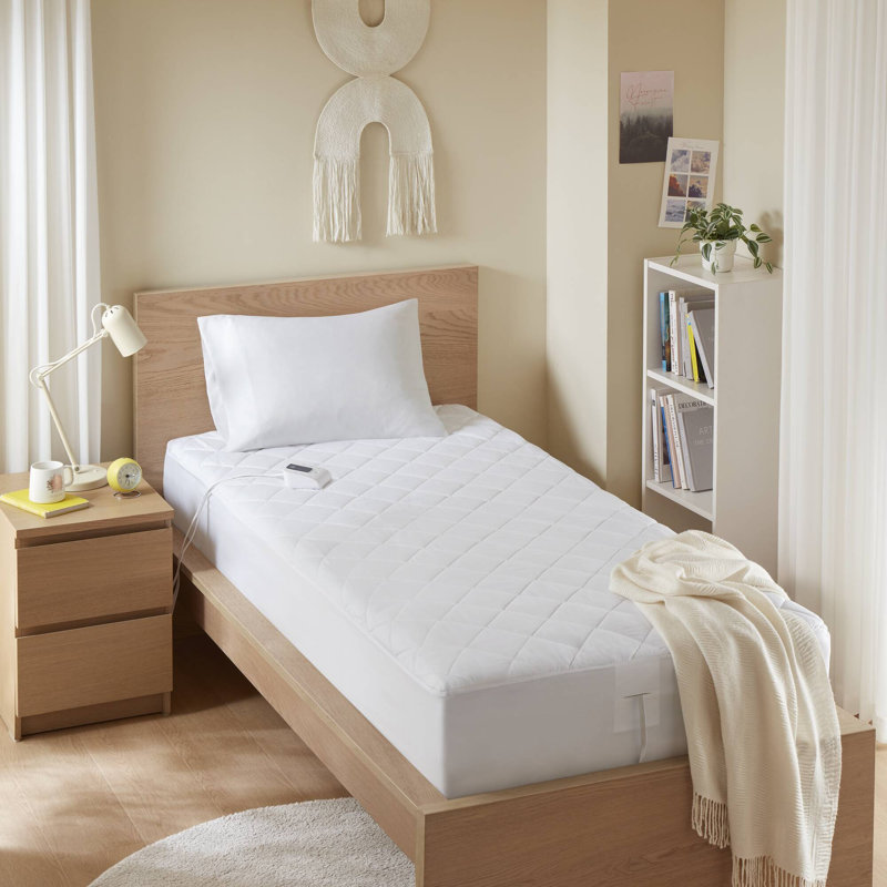 Protège-matelas chauffant en microfibre Serta avec 10 niveaux de chauffage, Twin XL