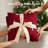 Madison Park Red Cozy Holiday Reversible Textured 2-Piece 50x60'' Throw & Decorative Accent Pillows
