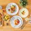 24 Piece Porcelain China Dinnerware Set - Service for 6