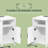 Nightstand with Charging Station, Bedside Table, Side Table, End Table with Door, USB Ports and Outlets, for Bedroom, Living Room, White-122107119