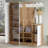 Modern Hall Stand with Atlantic Pine & White Finish, 58.0 x 70.8 x 14.8 inches | 100% Melamine Coated Particle Board, Thickness: 0.7 inches | Stylish Storage Solution for Entryways, Durable & Elegant Design-2121393189