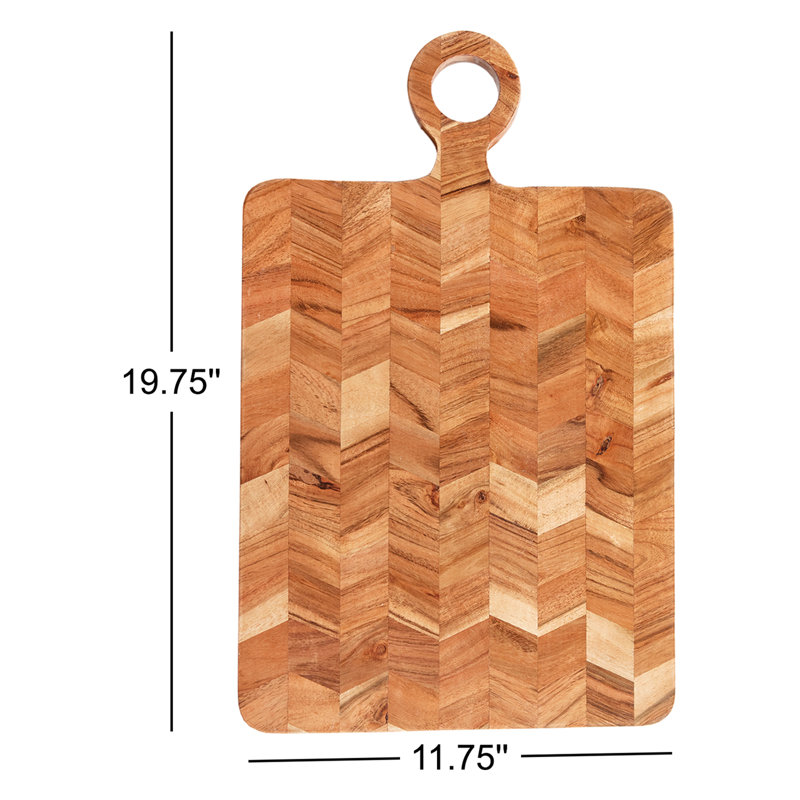 Audryanna Wood Cheese Board, 1" H x 11.75" W x 19.75" L
