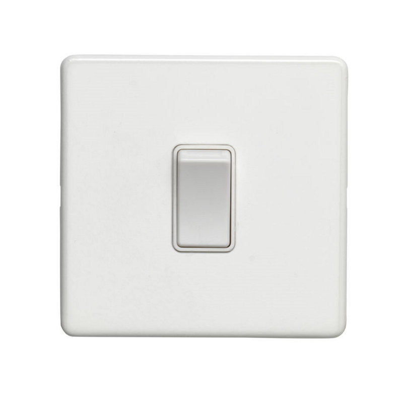 3Mm Slim Profile - 20Amp Switch, Matt White