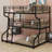 Triple Bunk Bed With Long And Short Ladder-2003465780