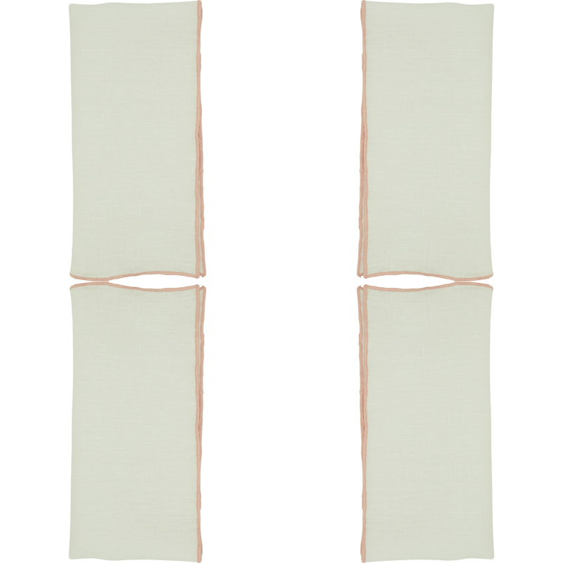 Dartmouth Linen No Pattern Square Napkin, Pink