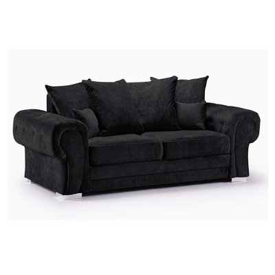 Deschamps 3 Seater Chenille Sofa