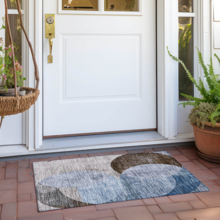 Machine Washable Indoor/Outdoor Cicel ACN1140 Denim Rug