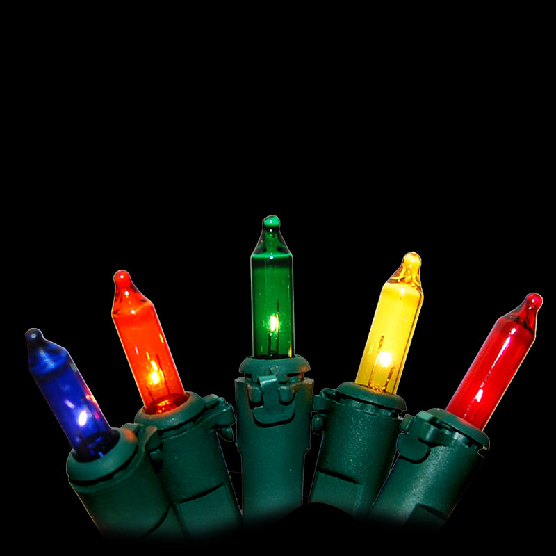 Electric Mini String Lights with 100 Bulbs, Clear
