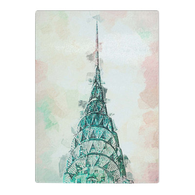 Tempered Glass New York City Empire State Building Chopping Board