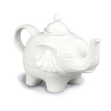 Heckman Elephant Shape 32 -oz. Porcelain China Teapot