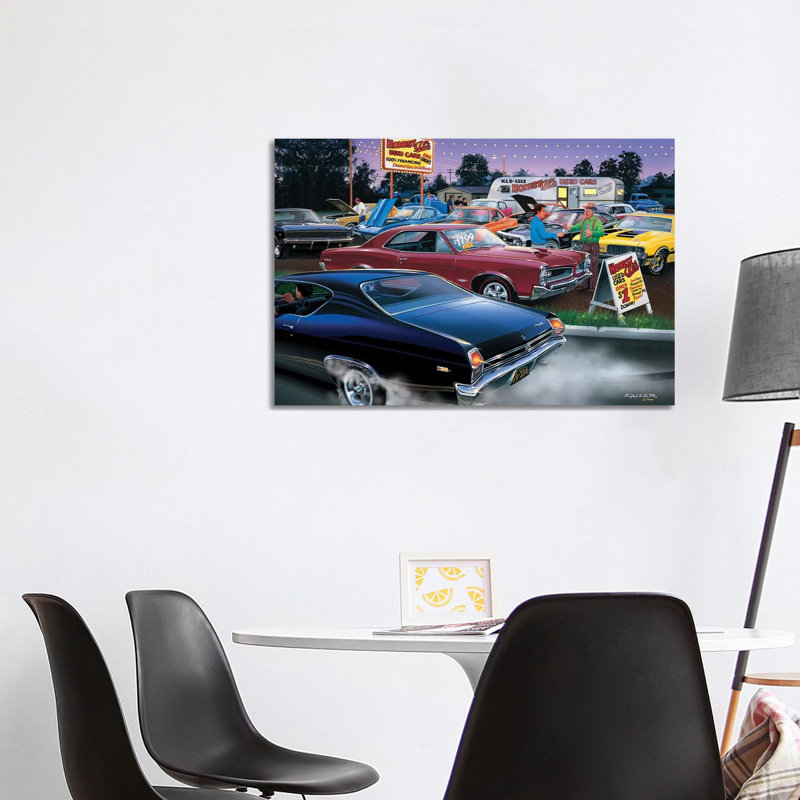 Honest Al's Used Cars by Bruce Kaiser - Wrapped Canvas Print, 101.6 cm H x 66.04 cm W x 1.91 cm D