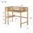 Twin High Loft Bed, Kids Solid Wood Modern Loft Bed Frame With Built-in Desk And Ladder For Girls Boys, Noise-free, Non-toxic Finishes, Space-saving, No Box Spring Needed, White Oak-218126573