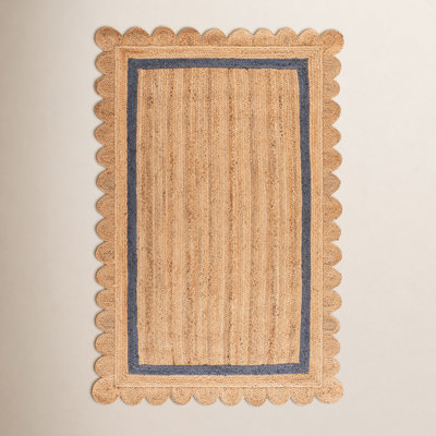 Inaki Hand-Woven Geometric Jute Rug