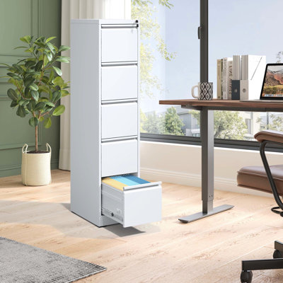 Classeur à 5 tiroirs en métal pour bureau / maison