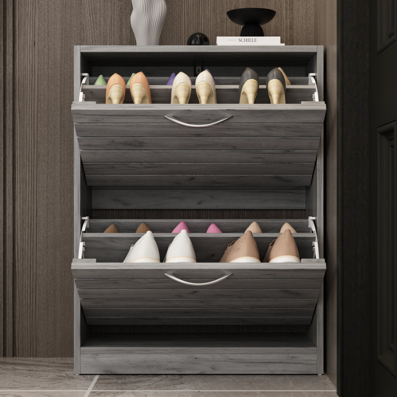 Rangement à chaussures 29 paires H 29,5 po x l 22,4 po, Gris