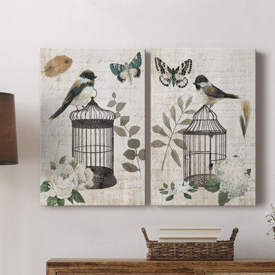 Toile tendue rétro I-Premium Gallery Menagerie - prête à être accrochée