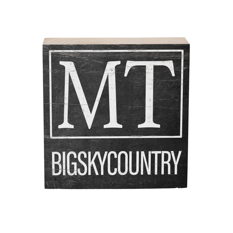 Plock en bois State Montana 6 x 6 po
