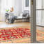 Tapis rouge foncé Maleaha Gazni 6 pi 3 po x 9 pi 9 po