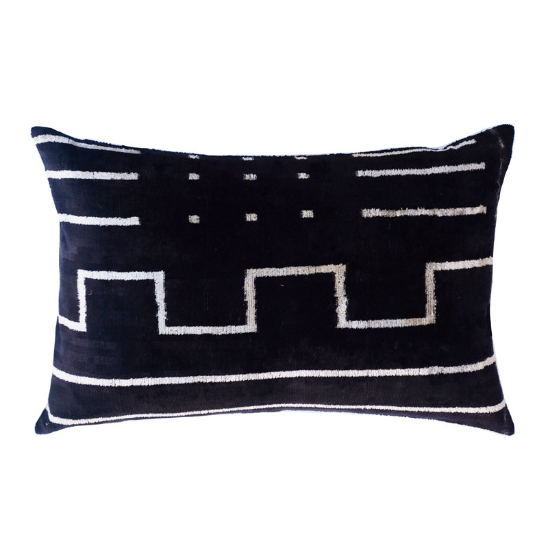Housse et insert de coussin en soie Richland, Abstract 3