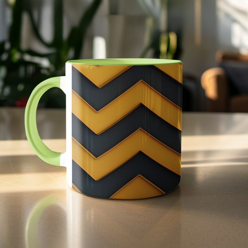 Ceramic Coffee Mug, Light Green
