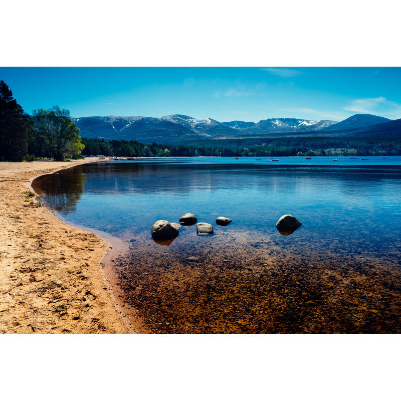 Loch Morlich Scotland by Lucentius - No Frame Art Prints on Canvas, 51cm H x 76cm W