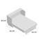 Commode avec lit escamotable et matelas de 6 po, tiroir de rangement et chargeur intégré Greeson-257344328-139902399