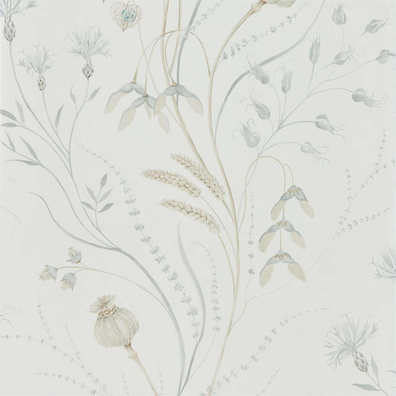 Summer Harvest Wallpaper, Silver/Chalk