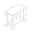 Table d'appoint, côté, bout, table de chevet, lampe, salon, chambre à coucher, stratifié brun, transitionnel