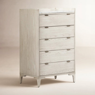 Elaiya 5 Drawer Marble Chest