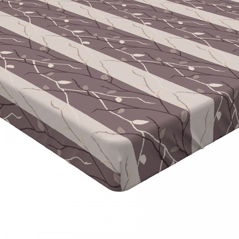 Microfiber Floral Fitted Sheet, Full Fitted Sheet
