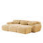 Canapé de style simple, canapé 3 places avec repose-pieds mobile pour chambre à coucher, salon-133389618-133389622
