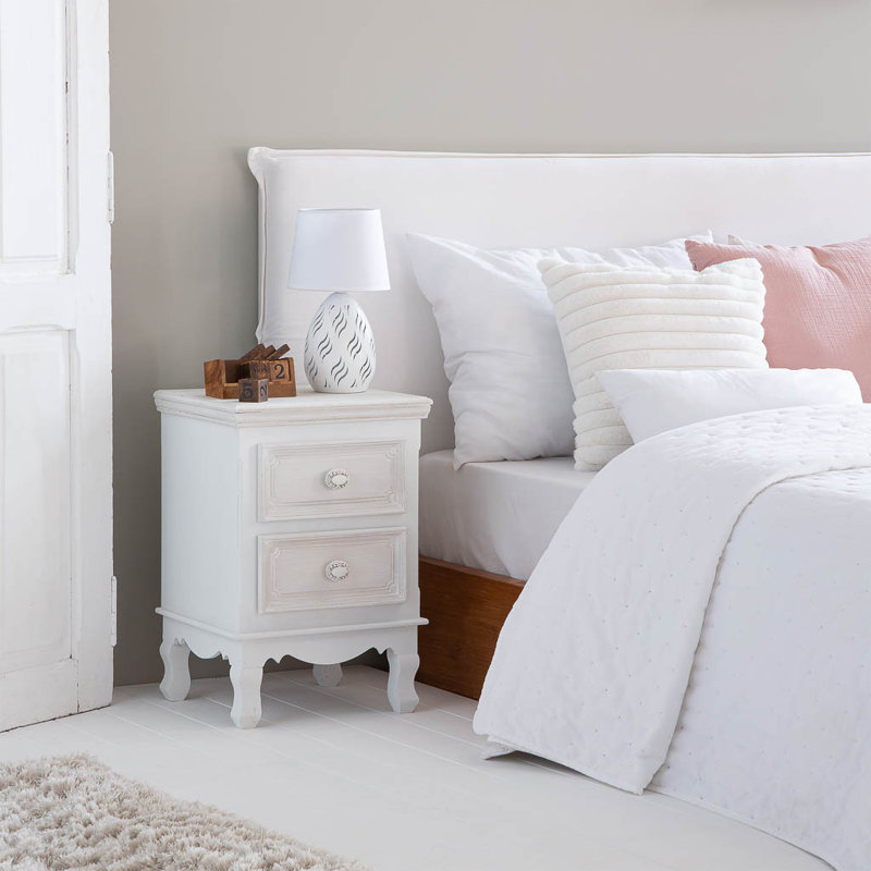 Aahim 37cm W Manufactured Wood Bedside Table