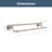 Jamestown Double 24.25" Wall Mounted Towel Bar-9689945