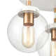 Kanta 3 Light Glass Semi Flush Mount