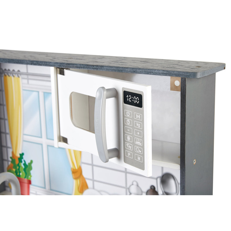 Hape Interactive Children's Home Kitchen Cooking Wooden Pretend Play Toy Set