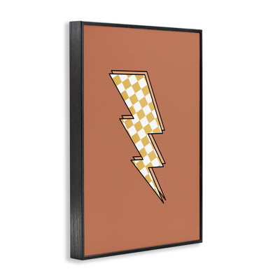 «Checking Lightning Bolt», art de la giclée encadrée par JJ Design House, LLC.