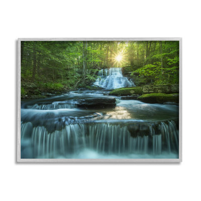 " Rocky Waterfall Landscape " by Patrick Zephyr