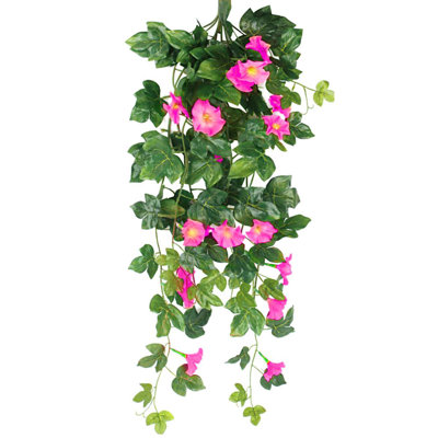1 Pcs 35" Artificial Morning Glory Flower Vines
