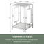 Sapienza Metal Frames End Table with Shelves-77653516